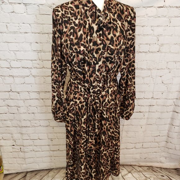 SALE PRICED>ANIMAL PRINT DRESS/ JACKET FROM ROMANS IN A SZ 18W... SO VERSITILE! - Picture 2 of 5